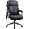 Big and Tall Vibration Massage Office Chair, Swivel PU Leather High Back Chair, Computer Chair with Adjustable Height, 400 lbs, Black