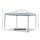10' x 10' Heavy Duty Pop Up Canopy with Removable Mesh Sidewall Netting, Easy Setup Design, Outdoor Party Event with Storage Bag, Cream White