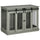 Dog Crate, Dog Cage End Table with Divider Panel, Dog Crate Furniture for Large Dog and 2 Small Dogs, Gray