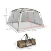 12' x 12' Screen House Room, UV50+ Screen Tent with 2 Doors and Carry Bag, Easy Setup, for Patios Outdoor Camping Activities