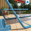 Hammock Stand, Portable Adjustable Steel Frame Hammock Stand, Weather Resistant, Bag, 10.3', 550 lbs. Capacity, Blue