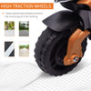 6V Electric Motorcycle for Kids, Dirt Bike, Battery-Powered Ride-On Toy Off-Road Street Bike with Pedal, Headlights, and Training Wheels, Orange