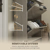 Slim Shoe Storage Cabinet, Shoes Cabinet Organizer with 2 Flip Drawers, Adjustable Shelves for 12 Pair, Distressed Gray