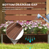 Trellis Planter for Climbing Plants, Raised Garden Bed with Trellis, Planter Box for Outdoor, Garden, Light Brown