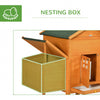 Extra Large Chicken Coop, Outdoor Hen House Poultry Cage with Removable Tray, Hen House Quail Hutch for Outdoor Backyard, Orange