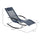 Zero Gravity Rocking Chair Outdoor Chaise Lounge Chair Recliner with Detachable Pillow & Durable Weather-Fighting Fabric for Pool, Navy Blue