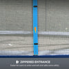Trampoline Safety Net for 14ft Round Trampoline, Weather-Resistant Trampoline Net Replacement w/ Zippered Entrance, Poles Not Included