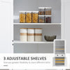 72" Kitchen Pantry Cabinet, Freestanding Cupboard Pantry Storage Cabinet with Doors and Adjustable Shelves, White