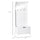 Coat Rack Shoe Bench with Storage 4 In 1 Hall Tree for Entryway Hallway Organizer with Cabinet 3 Hooks Mirrors White