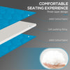 Folding Chaise Lounge Set with Reclining Back, 25.6" x 74" x 14.2", Sky Blue