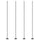 String Light Poles for Outside Hanging, Steel Lighting Stand for Patio Backyard Deck Wedding Party, 10FT, 4 Pack