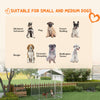 6.6' x 6.6' x 7.8' Dog Kennel Outdoor for Small Medium Dogs with Waterproof Roof, Silver