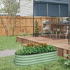 4.9 x 2 x 1.4ft Galvanized Raised Garden Bed Kit, Metal Planter Box with Safety Edging, Green