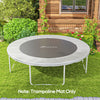 Trampoline Mat Replacement with Spring Pull Tool and 72 V-Hooks, Fits 12' Trampoline with 5.5" Springs, Black