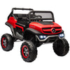 Licensed Mercedes-Benz 12V Kids Ride on Truck with Remote Control, Battery Powered Toy Car with Spring Suspension, LED Light, Horn & Music, Red