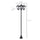 72" Solar Lamp Post Lights Outdoor, Triple-Head Street Vintage Solar Post Lamp, for Backyard, Garden Pathway, Driveway