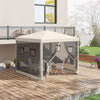 10' x 10' Pop Up Canopy Tent, Instant Sun Shelter with Netting, Windows and Carry Bag, Height Adjustable
