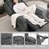 Power Lift Recliner Chair with Massage and Heat for Relaxed Living Adults, Electric Lift Chair with Side Pockets – Gray
