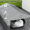 Carport 12' x 20' Portable Garage, Heavy Duty Car Port Canopy with Ventilation Windows and Large Roll-up Door, Gray
