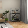 50" H Rolling Small Animal Cage with Hammock, Ferret Cage, Chinchilla Cage, Pet Habitat, wIth 4 Doors, Removable Tray