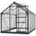 6' x 10' x 7' Polycarbonate Greenhouse, Heavy Duty Outdoor Aluminum Greenhouse Kit with Vent and Door for Backyard Garden, Gray