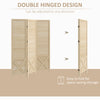 4.5' 3 Panel Room Divider, Tall Wood Indoor Portable Folding Privacy Screens, Partition Wall Divider for Home Office,