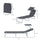 Outdoor Pool Chaise Lounge Chair, Folding Tanning Chair with Sun Shade