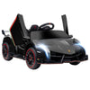 Lamborghini Veneno Licensed Remote Control Ride on Car, Kids 12V Ride on Toy with Bluetooth, Suspension System, Horn, Music & Lights, Black