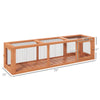 59" Wooden Cat Tunnel Outdoor Long Cat House with Extendable Design & Weather Protection, Cat Tube Toy Enclosure for Deck Patios, Balconies