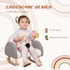 Kids Sofa, Rocking Chair, Kids Arm Chair for Nursery Kindergarten Playroom Bedroom, Gift for 3-5 Years Old Boys Girls, Gray