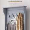 Entryway Hall Tree with Coat Rack and Sitting Bench, Mudroom Bench with Storage, and Hooks, Gray