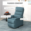 Power Lift Chair for Seniors, Electric Lift Recliner Chair with Remote Control, Side Pockets for Living Room, Blue