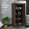 Storage Cabinet w/ Storage Shelves, Pantry Cupboard Cabinet, Coffee
