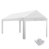 10 x 20ft Carport Roof, UV Resistant Canopy Replacement, Fits 84C-378V00 and 84C-206 Series, White