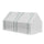6' x 3' x 3' Portable Greenhouse, Garden Hot House with Two PE/PVC Covers and 2 Roll Up Windows, Clear