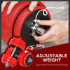 66lbs Two-In-One Dumbbell & Barbell Adjustable Set Strength Muscle Exercise Fitness Plate Bar Clamp Rod Home Gym Sports Area