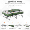 Portable Cot Bed Compact Collapsible Camping Bed with Sleeping Bag Inflatable Air Mattress Pillows for 2 Person Fishing & Hiking