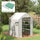 Set of 2 Greenhouse Replacement Cover, Walk-in PE Hot House Cover with Roll-up Door and Windows, 55" x 56.25" x 74.75"