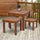 3 Piece Outdoor Side Nesting Table Patio Set with Acacia Wood Build & Multi-Functional Design