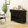 Modern Rolling Kitchen Island Cart with Drawers, Natural Wood Top, Towel Rack, Door Storage Cabinet,  Black