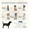 Raised Dog Sofa, Elevated Pet Sofa for Small and Medium Dogs with Removable Seat and Back Cushions, Anti-Slip Pads, Gray