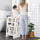 Toddler Tower with Adjustable Platform, Toddler Kitchen Stool Helper with Anti-slip Mat, Step Stool for Kitchen, Bathroom, Bedroom, White