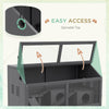 Rat Cage Hamster Cage Small Animal Playhouse for Gerbils with Suspension Bridge, Ladders, Openable Top, Hut