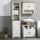 Farmhouse Bathroom Cabinet, Tall Storage Cabinet with Door and Adjustable Shelves, 15.5" x 11.75" x 63", White
