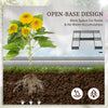 Steel Raised Garden Bed, Set of 5 Large Box Planters for Outdoor Plants Vegetables Flowers Herbs, 8x8x1ft, Green