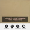 Patio Retractable Double Side Awning, Folding Privacy Screen Fence, Garden Outdoor Sun Shade Wind Screen, Indoor Room Divider, Beige