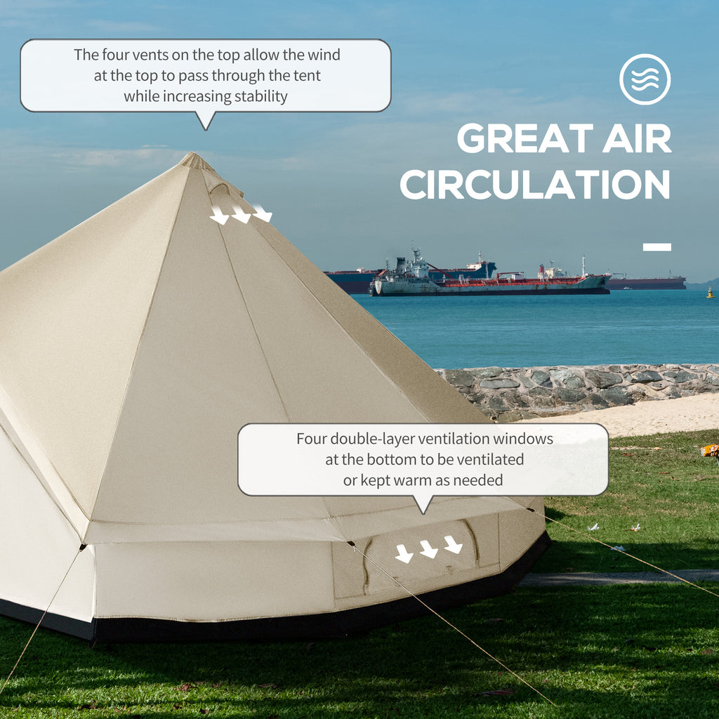 huge teepee tent 16.5' Large Family Tent 10 Persons Waterproof Teepee Bell Tents Huntin