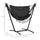Patio Hammock Chair with Stand, Outdoor Hammock Swing Hanging Lounge Chair with Side Pocket and Headrest, Dark Gray