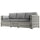 Wicker Patio Couch, PE Rattan 3-Seat Sofa, Outdoor Furniture with Deep Seating, Cushions, Steel Frame, Gray