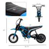 24V 350W Electric Dirt Bike Up to 15 MPH w/ Twist Grip Throttle, Blue